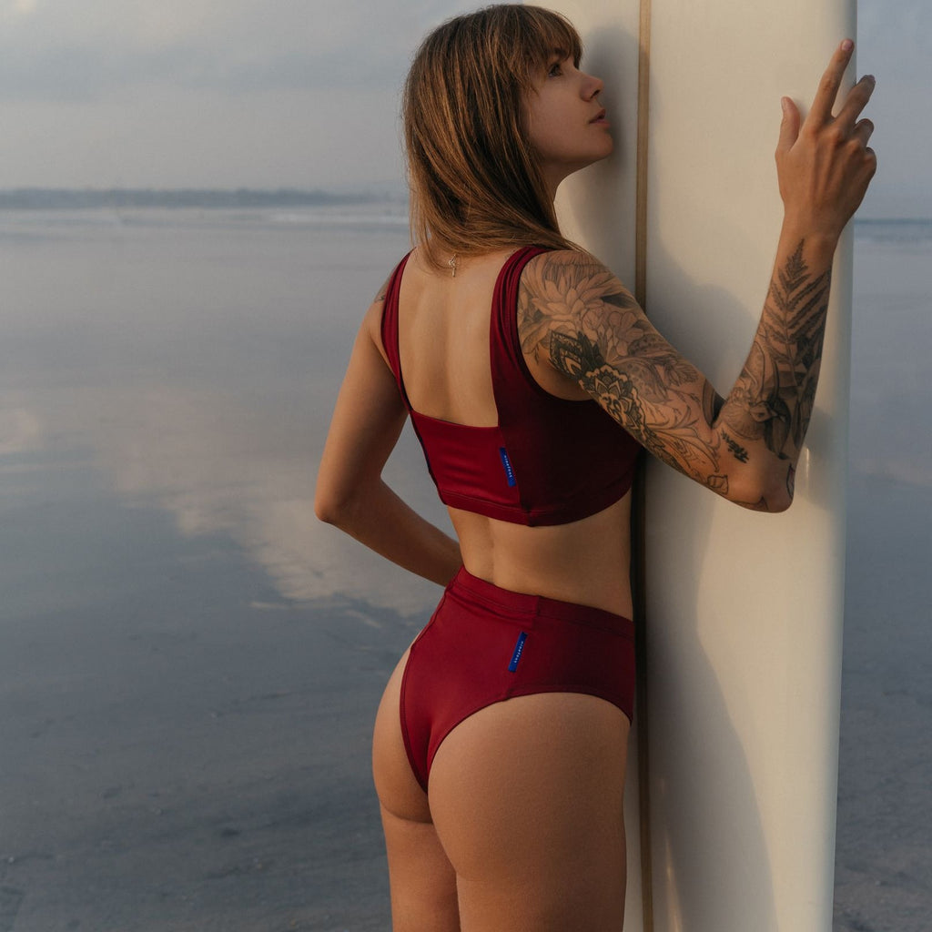 Nyang-nyang Surf Bikini Bottom in Riad