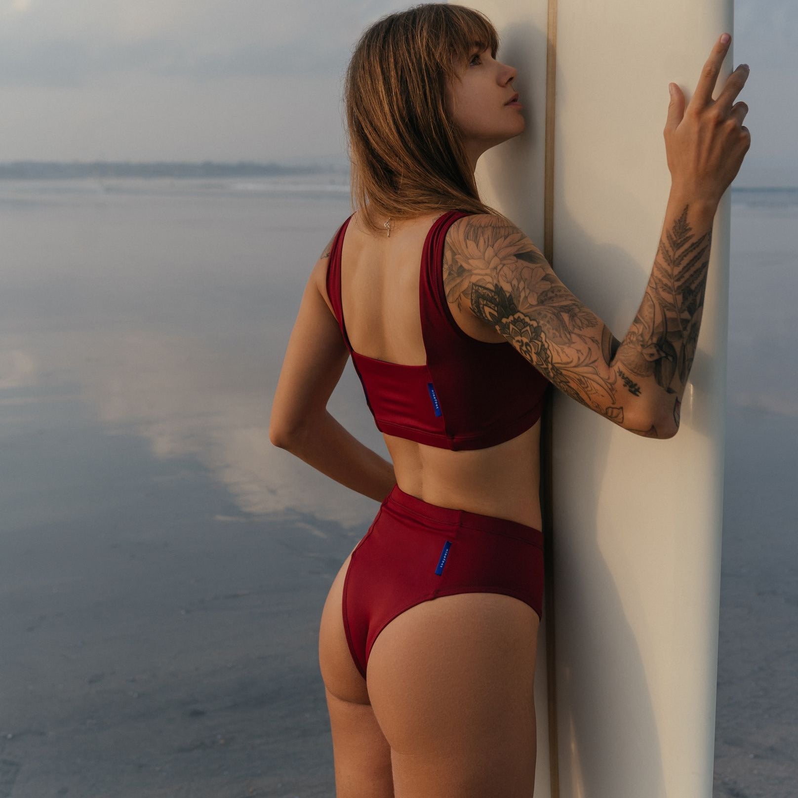 Nyang-nyang Surf Bikini Bottom in Riad