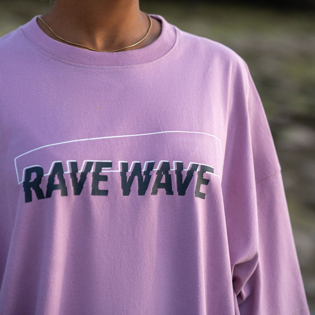 Rave Wave Oversize T-shirt in Lilac
