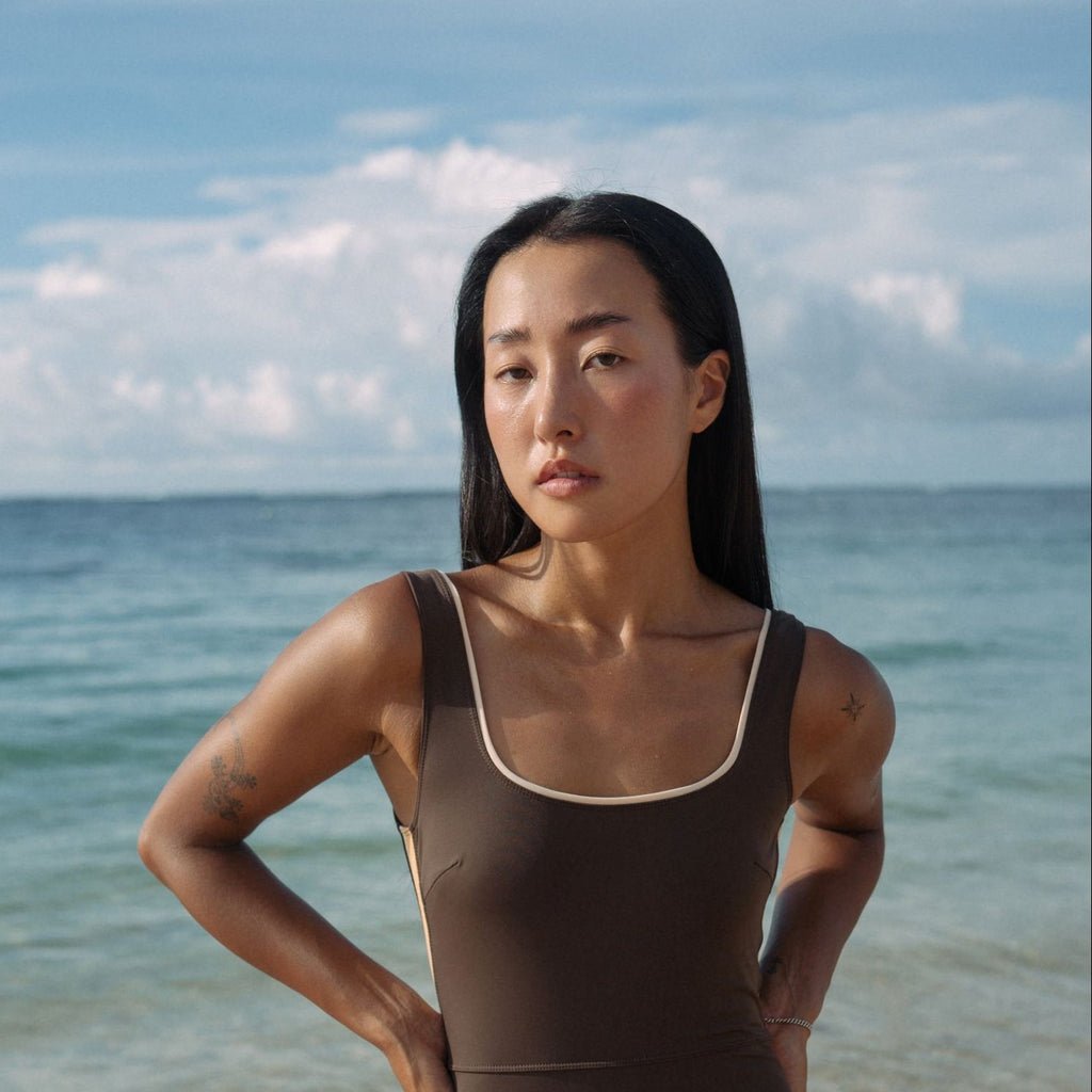 Jimmy Retro Surf Jumpsuit in Arabica