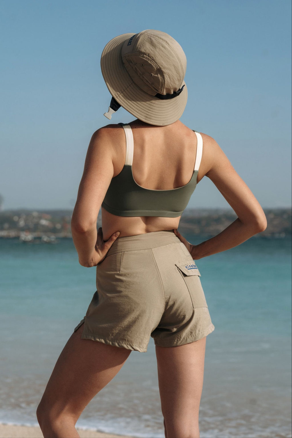 Jane Surf Boardshort in Army Green