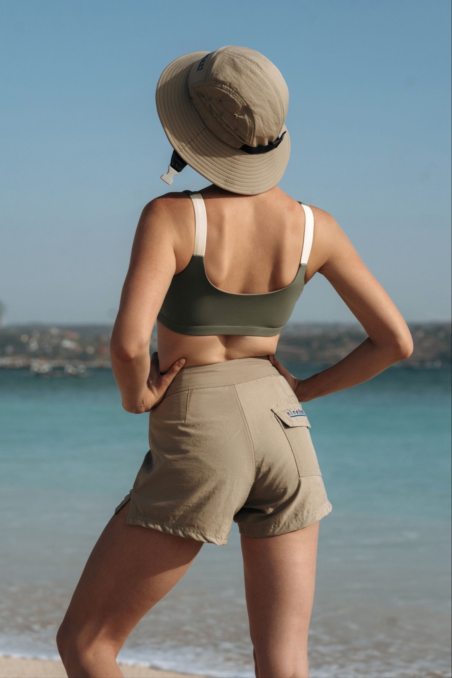 Jane Surf Boardshort in Army Green