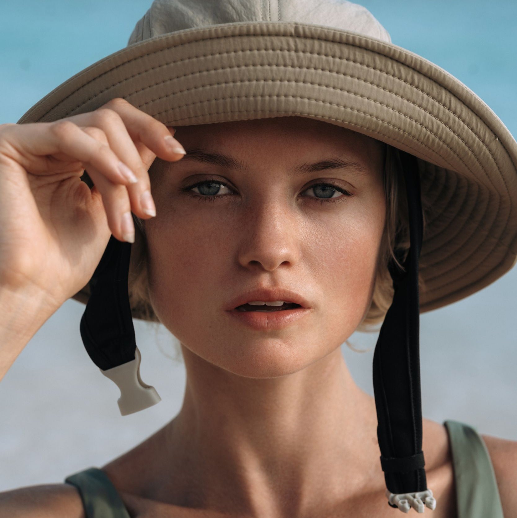 Jade Surf Hat in Army Green