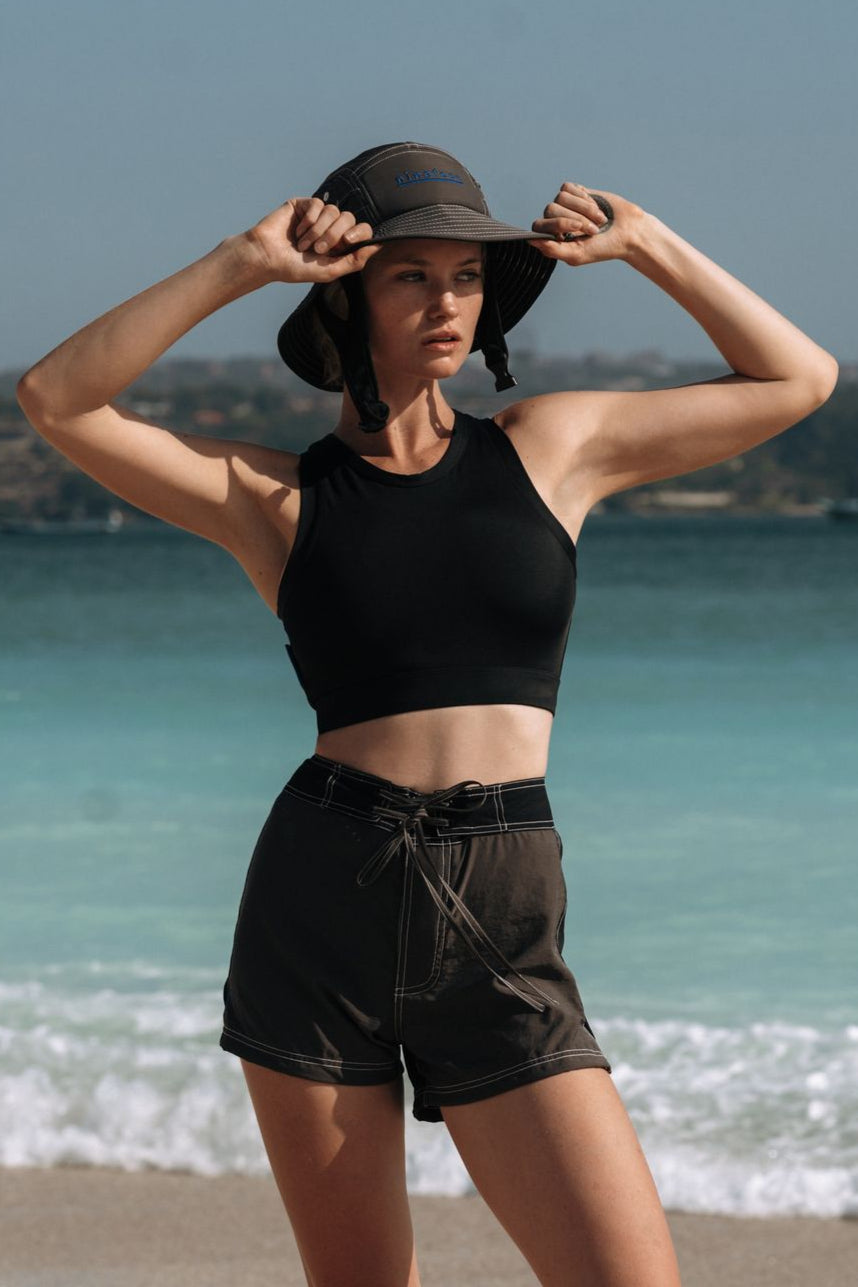 Jade Surf Hat in Black