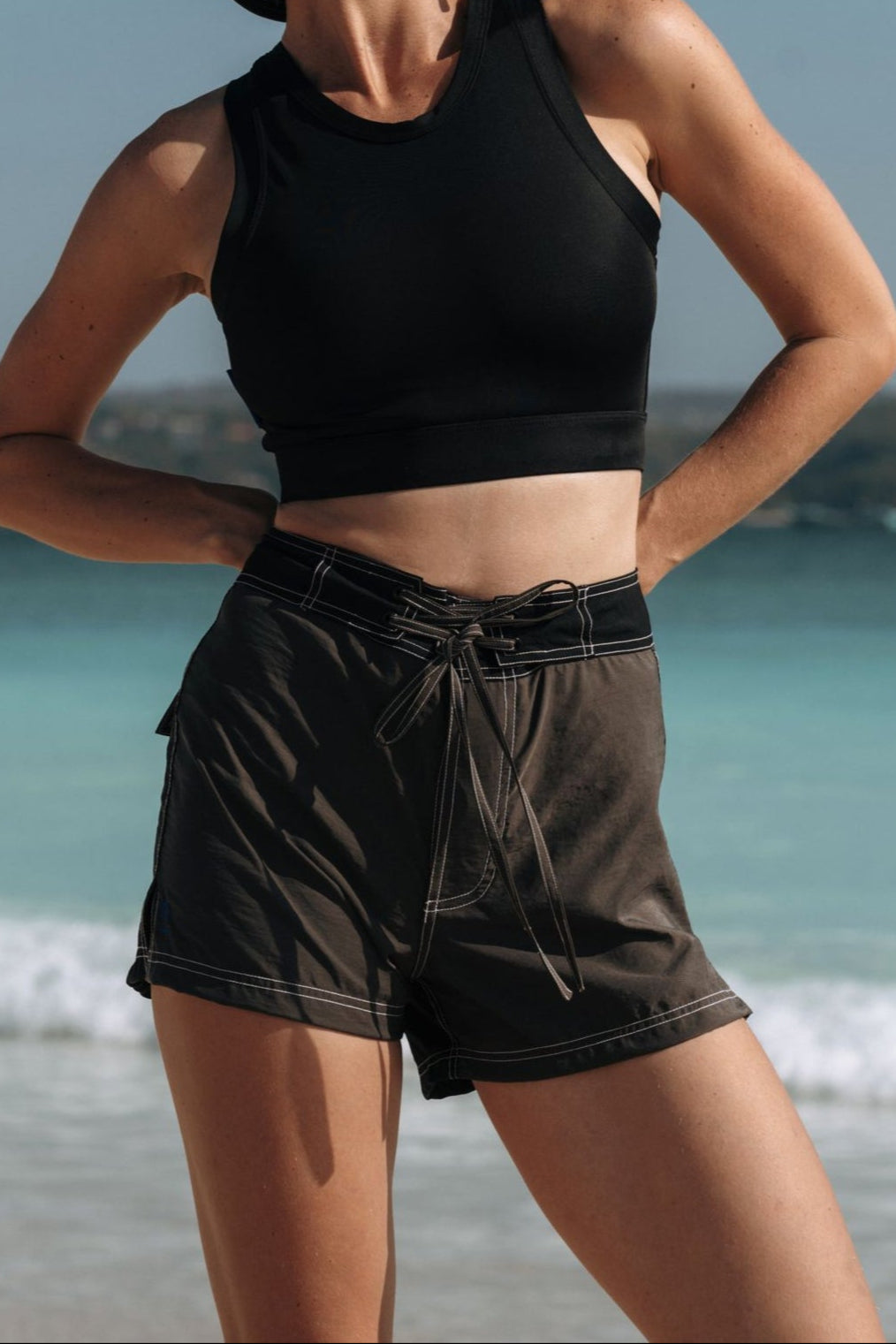 Jane Surf Boardshort in Black