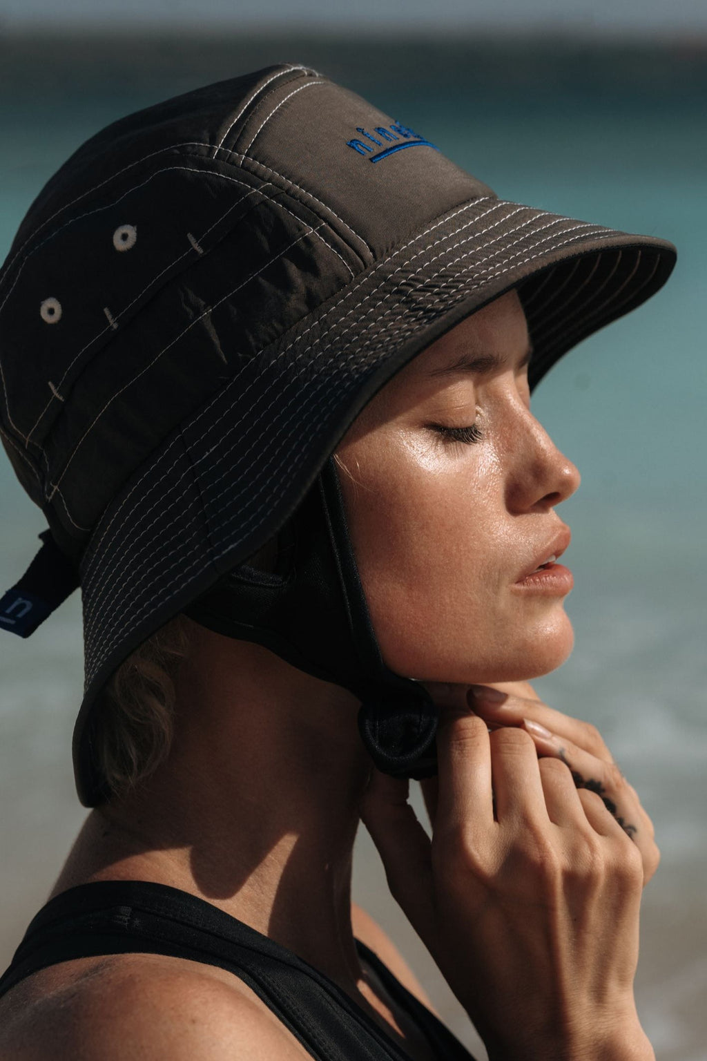 Jade Surf Hat in Black