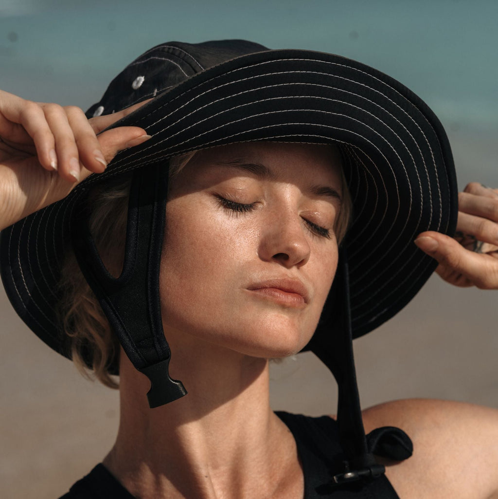 Jade Surf Hat in Black