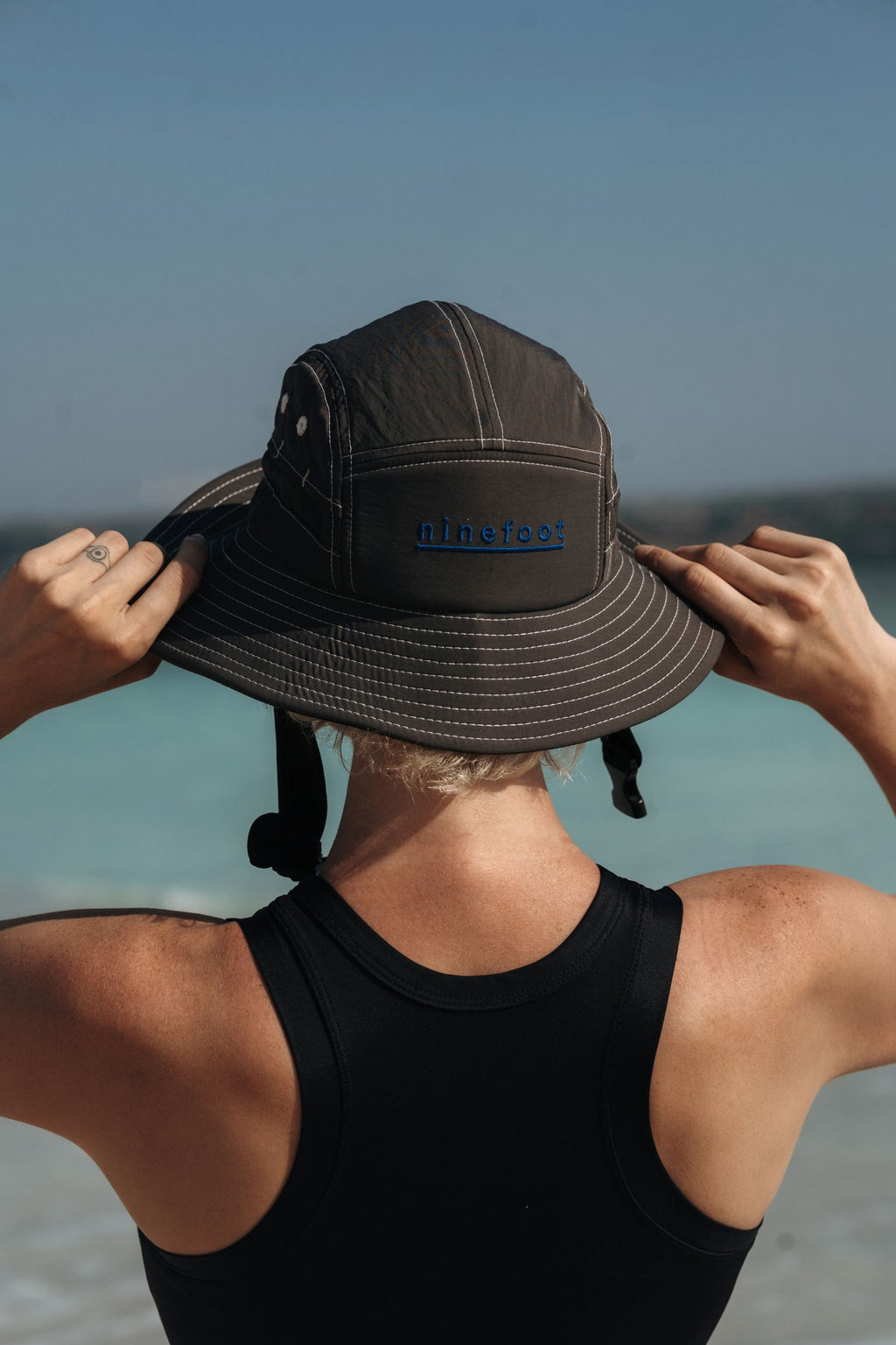 Jade Surf Hat in Black