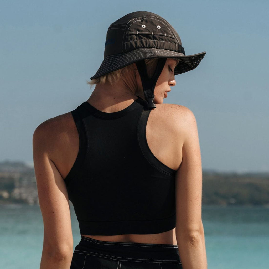 Jade Surf Hat in Black