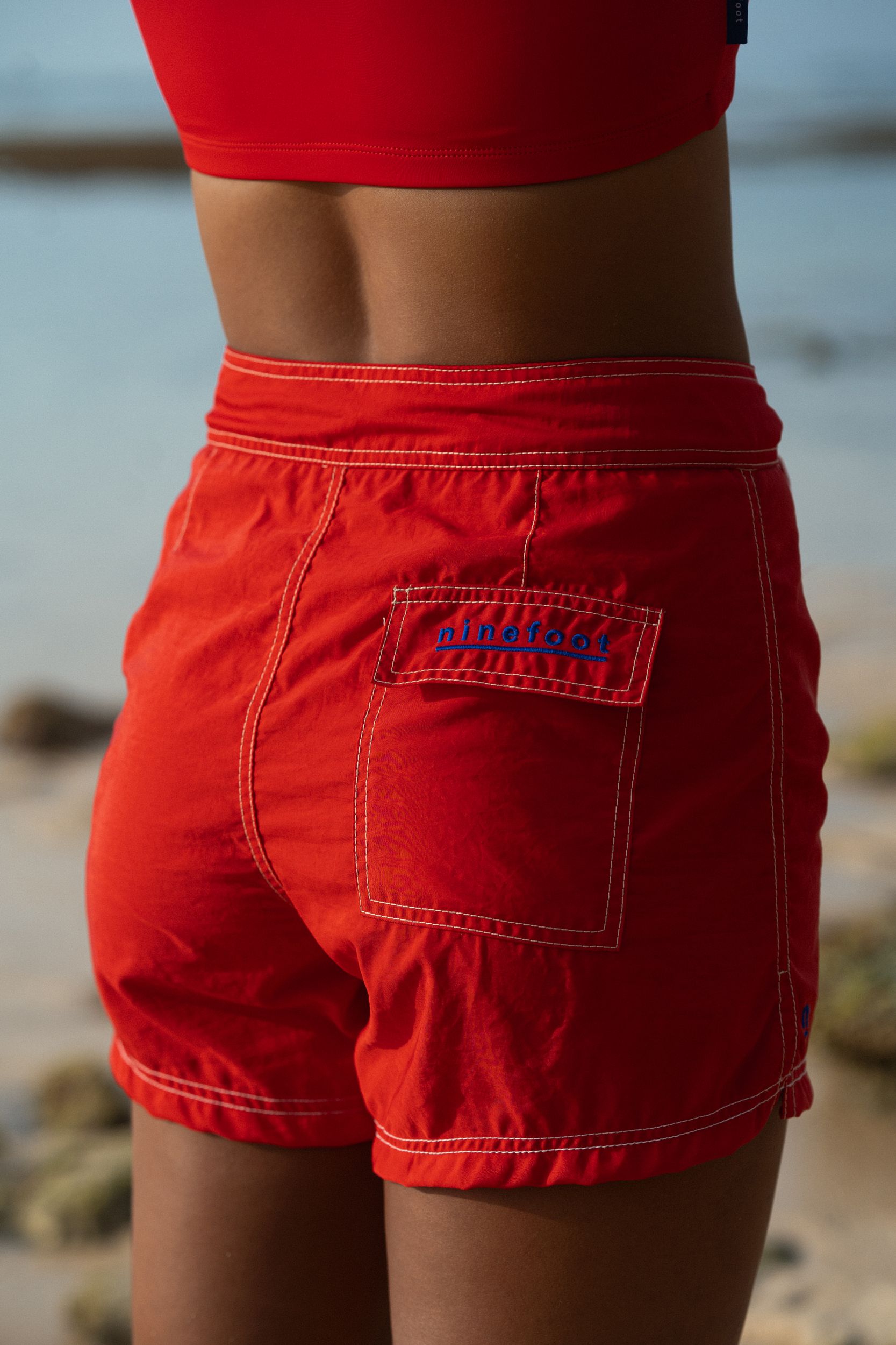 Jane Surf Boardshort in Sambal Red