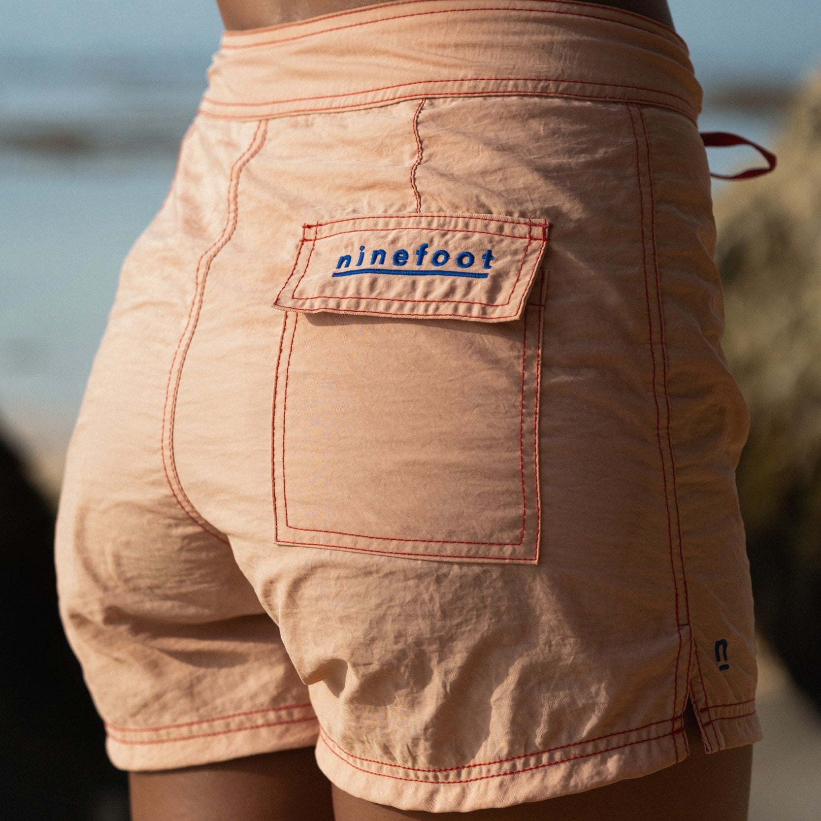 Jane Surf Boardshort in Peachy Pink