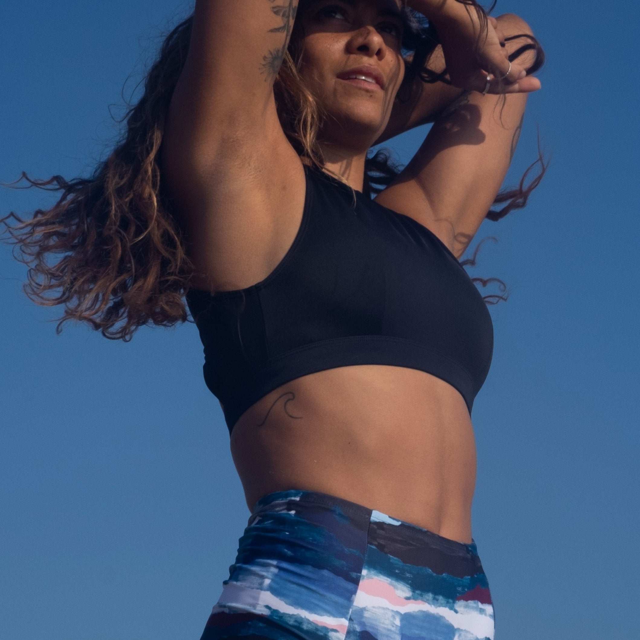 Berawa Surf Bikini Top in Black