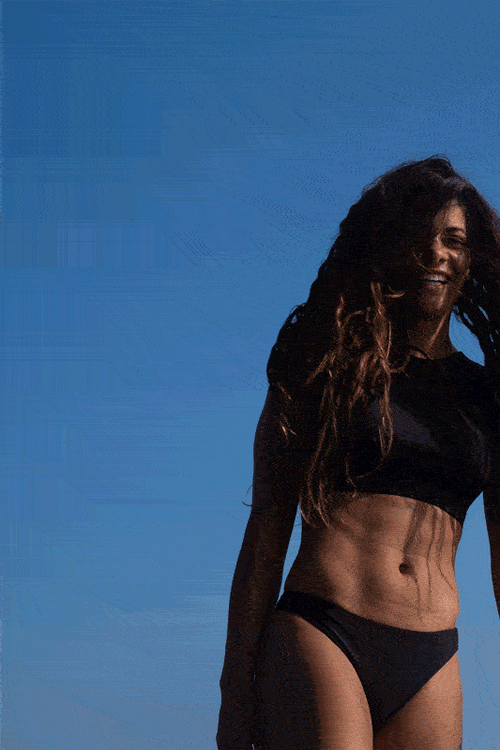 Berawa Surf Bikini Top in Black