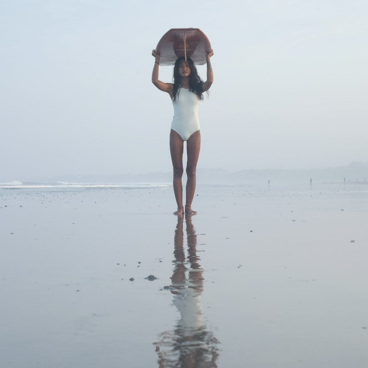 Canggu Surf One Piece Criss Cross in Off White