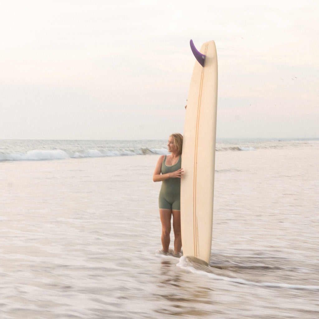 Jimmy Retro Surf Jumpsuit in Army Green