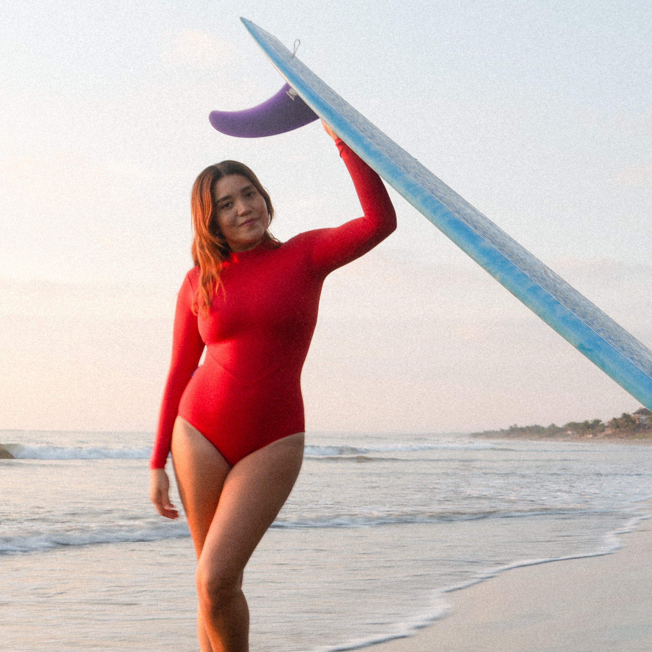 Periscope Surf Swimsuit One Piece in Sambal Red