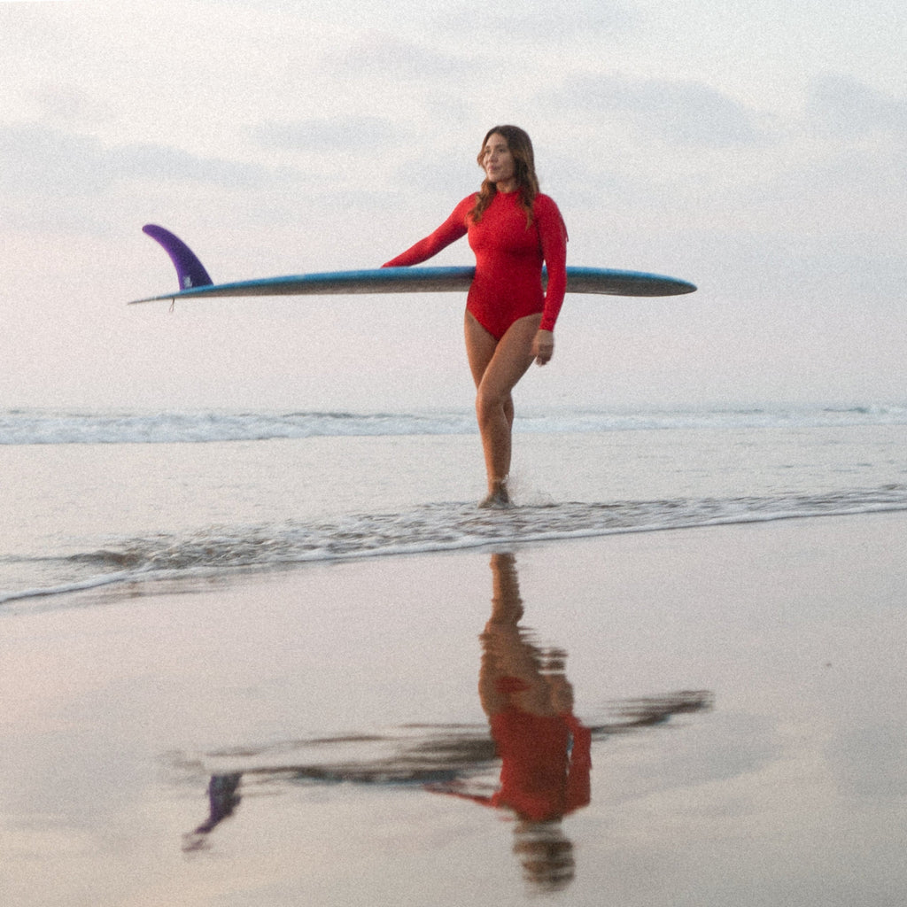 Periscope Surf Swimsuit One Piece in Sambal Red