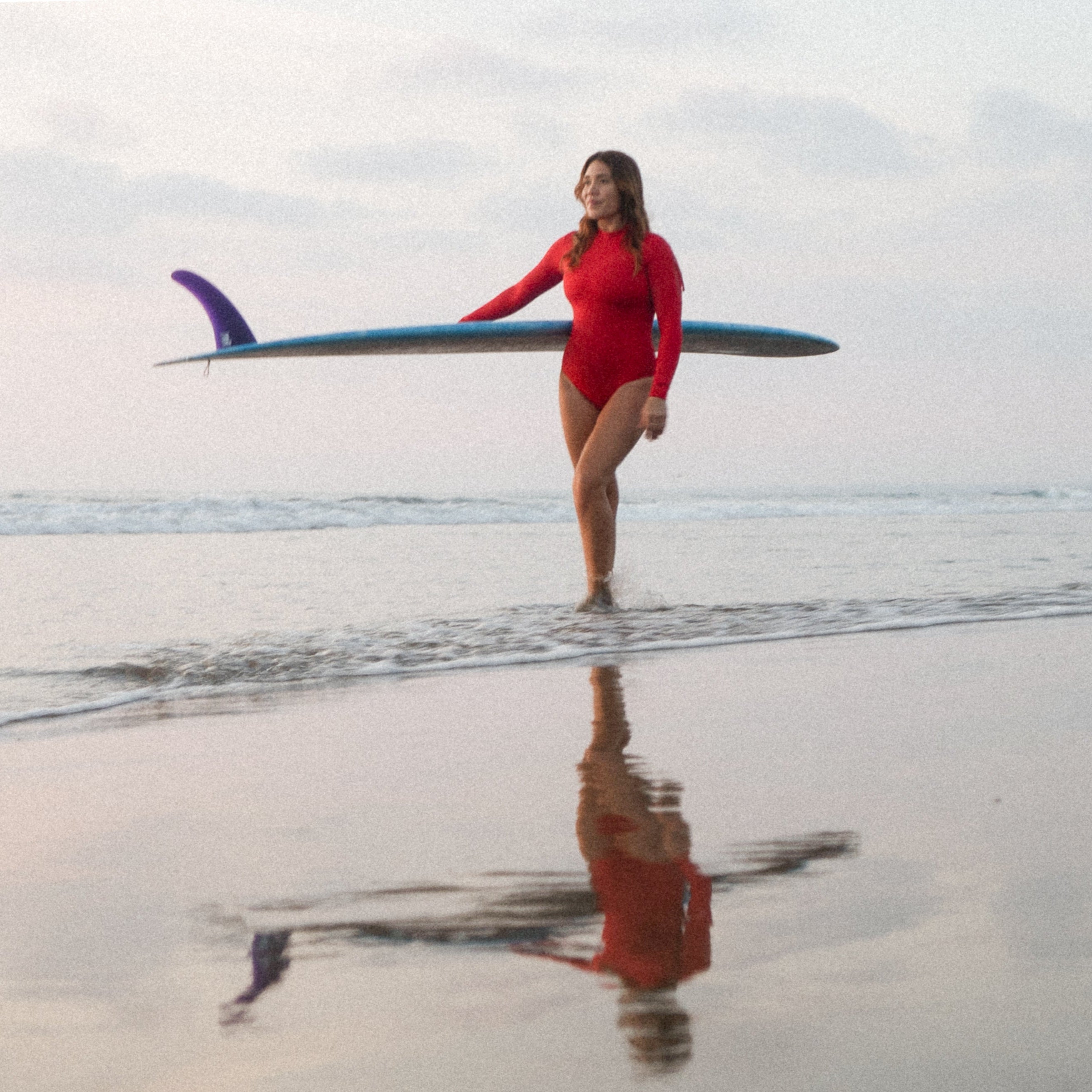 Periscope Surf Swimsuit One Piece in Sambal Red