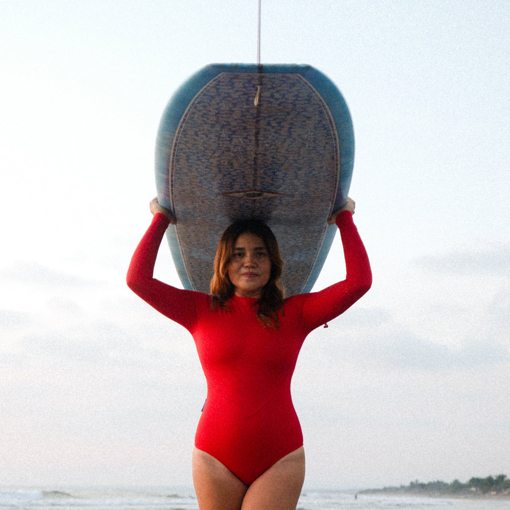 Periscope Surf Swimsuit One Piece in Sambal Red