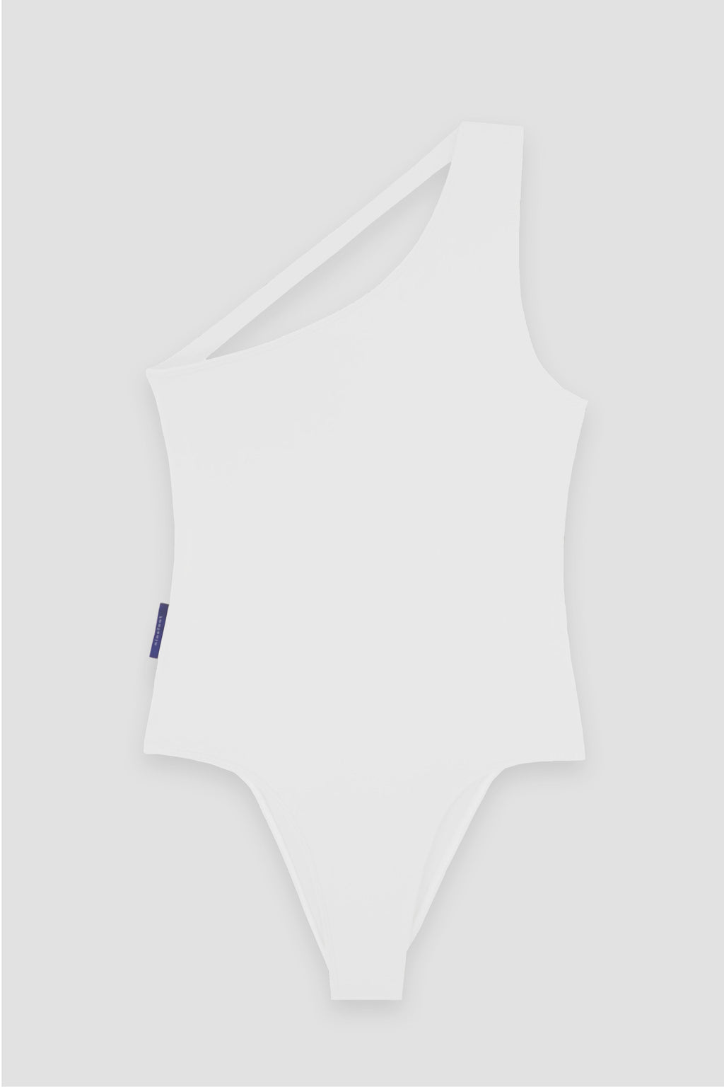 Mawi One Shoulder Surf Swimsuit in Off White