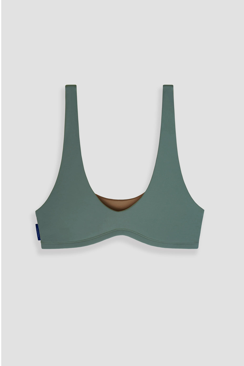 Nias Surf Bikini Top in Army Green