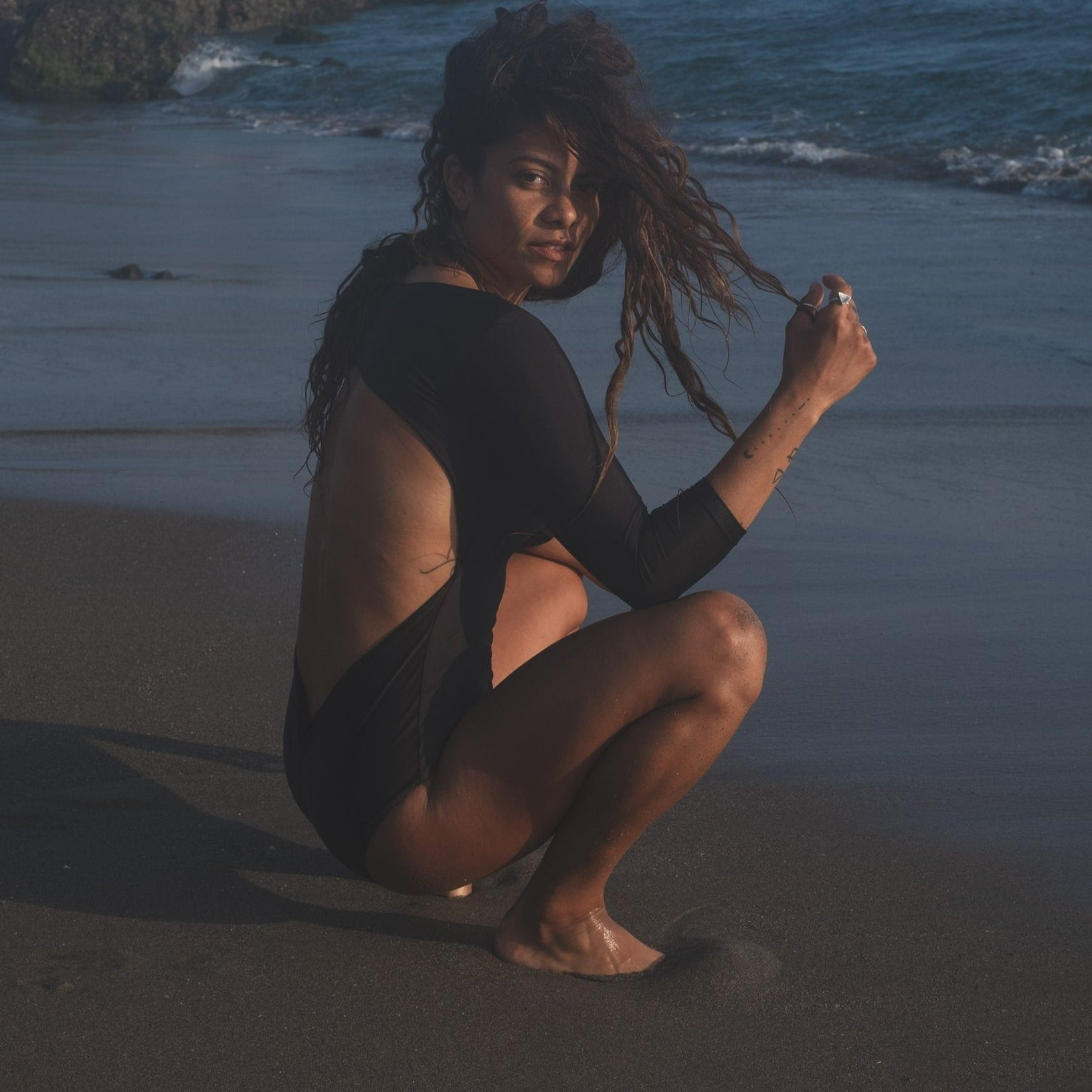 Guadalupe Surf One Piece in Black