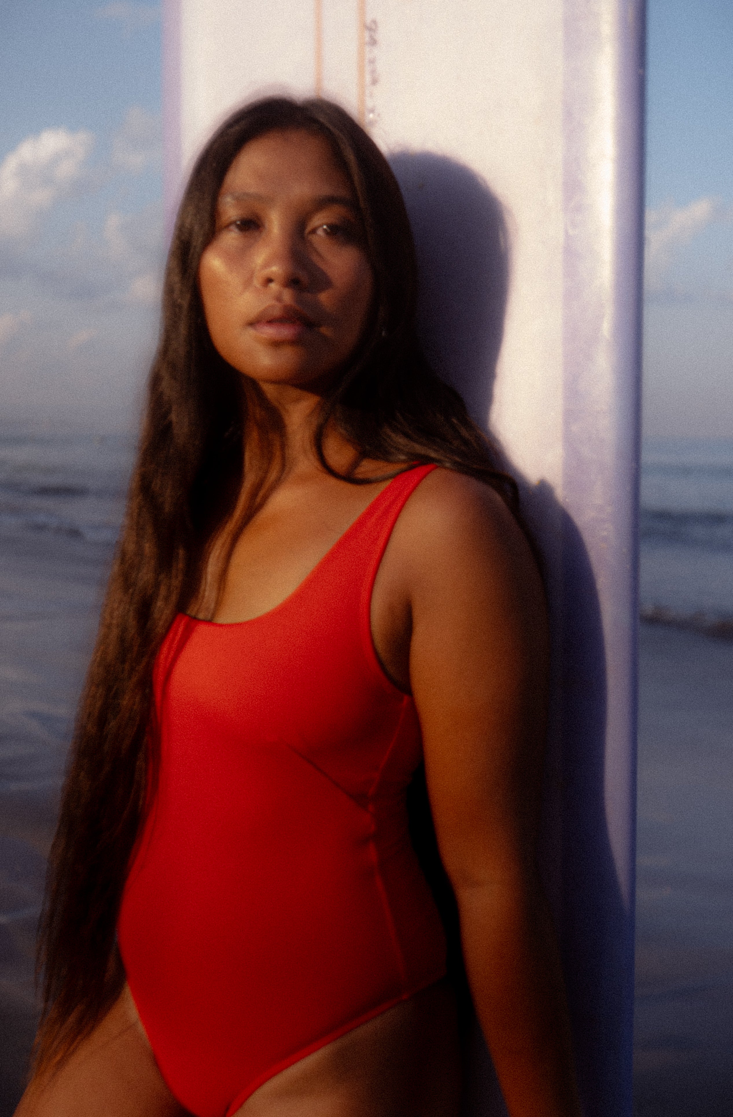 Boa One Piece in Sambal Red