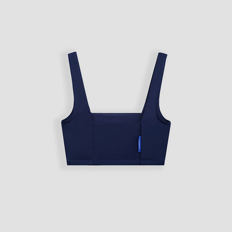 Lakey Surf Bikini Top in Navy Blue