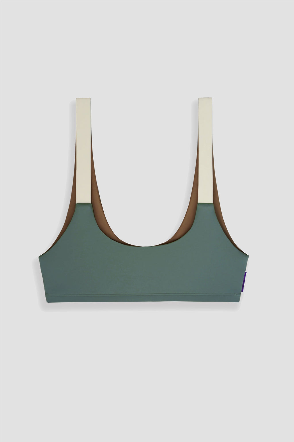 Nias Surf Bikini Top in Army Green