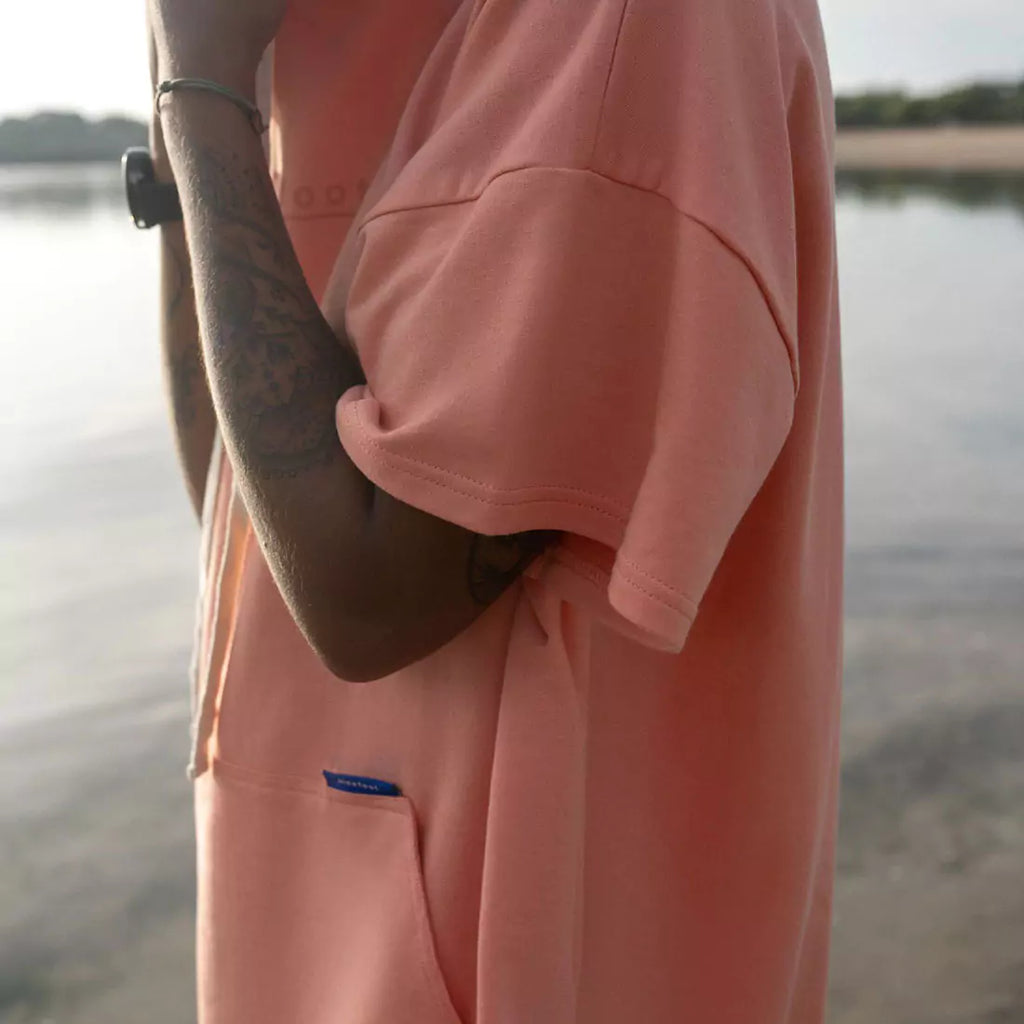 Nico Surf Poncho in Salmon
