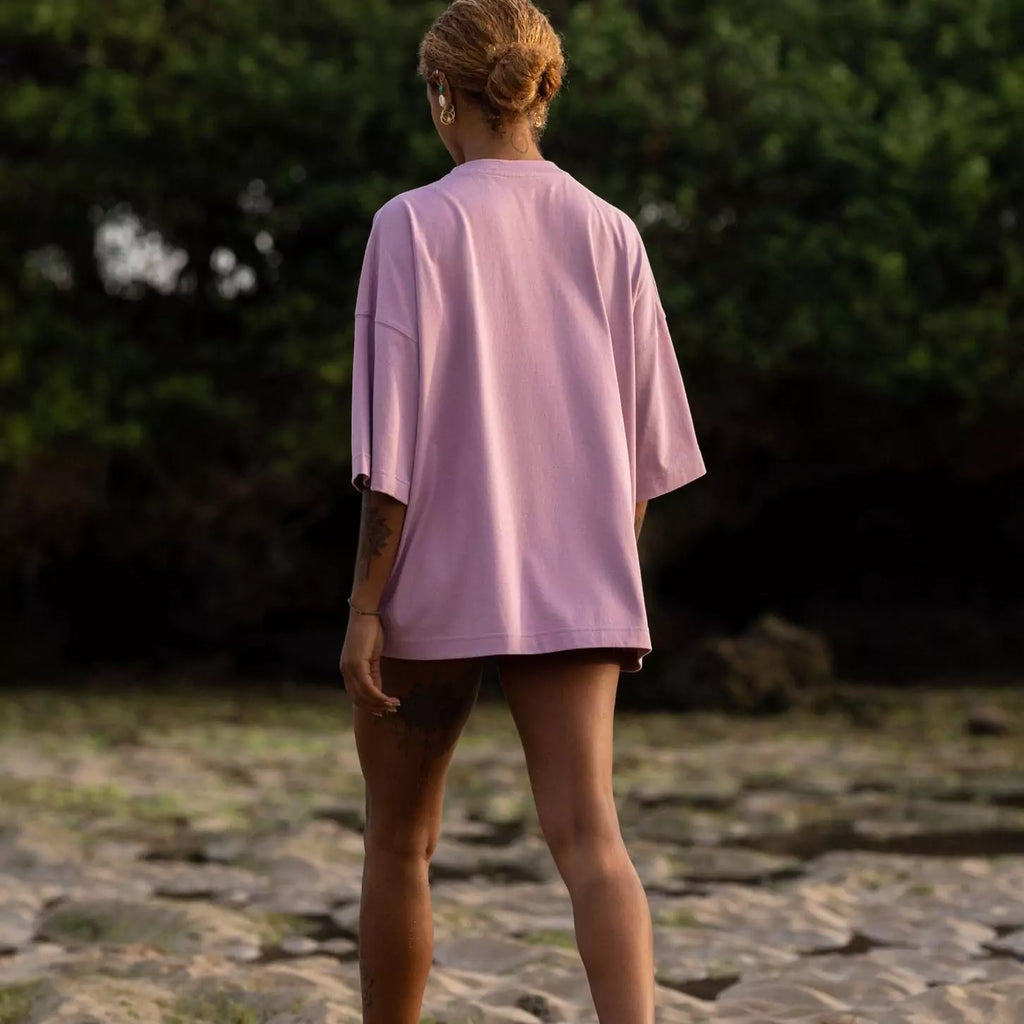 Rave Wave Oversize T-shirt in Lilac