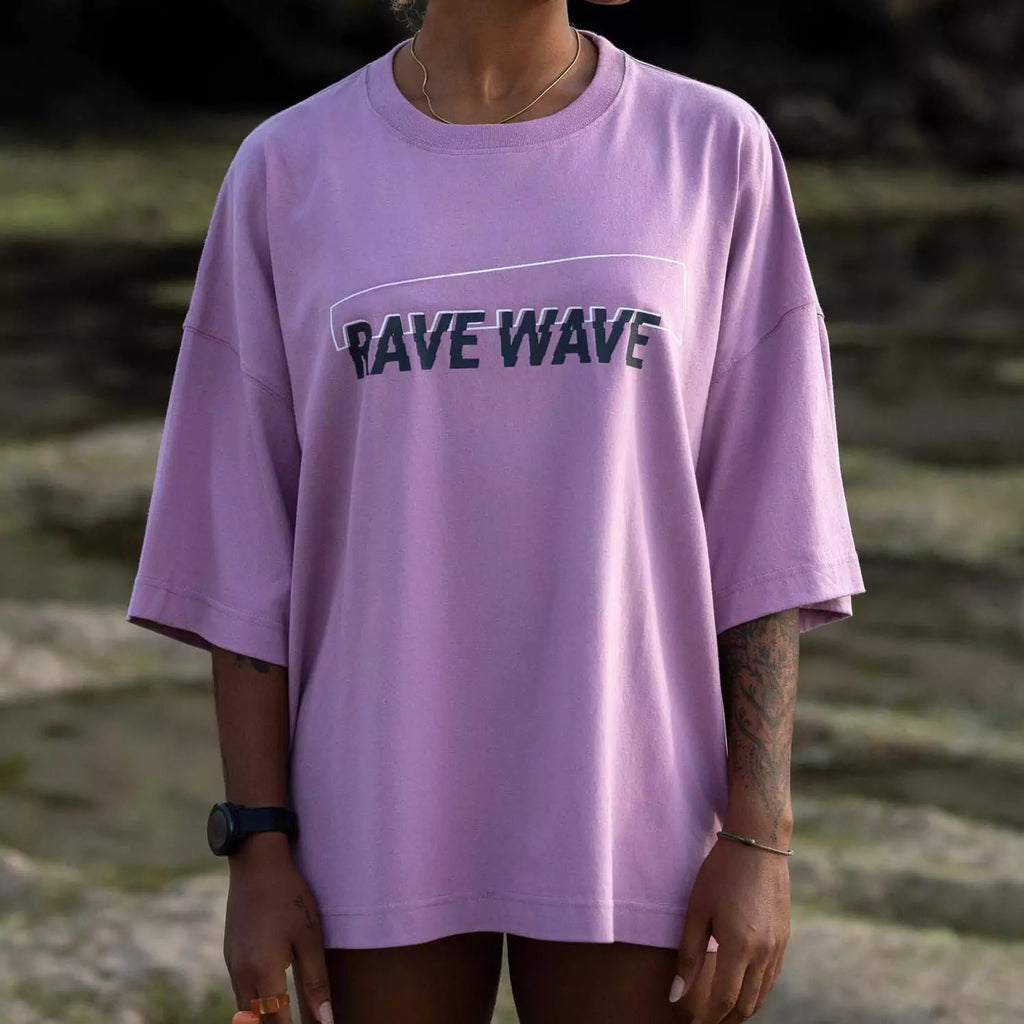 Rave Wave Oversize T-shirt in Lilac