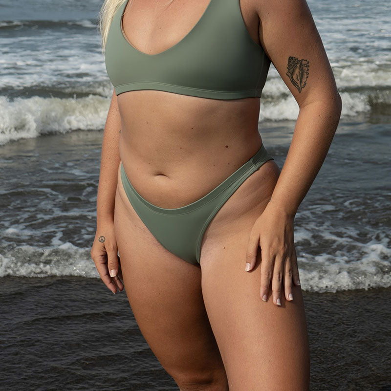Secret Surf Bikini Bottom in Army green