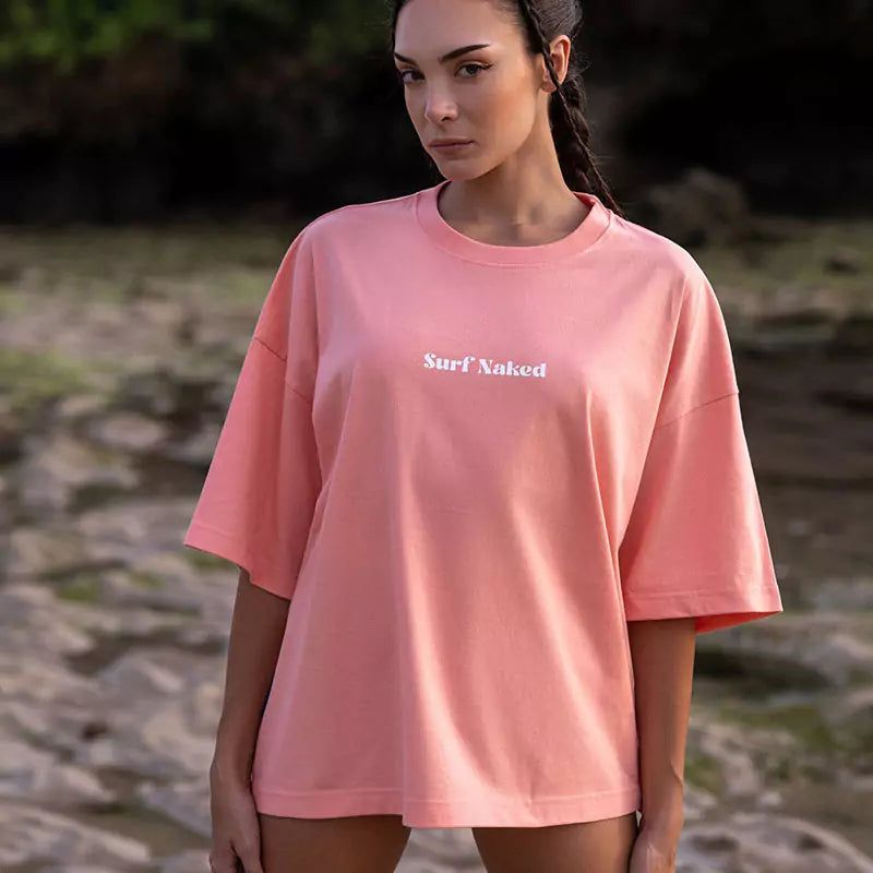 Surf Naked T-shirt in Salmon
