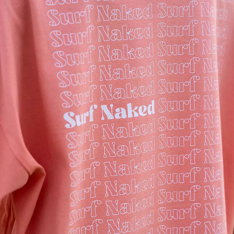 Surf Naked T-shirt in Salmon
