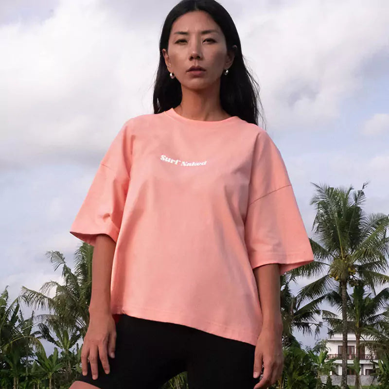 Surf Naked T-shirt in Salmon